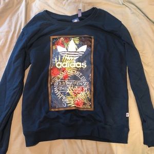 Teal Adidas Crew Neck Sweatshirt